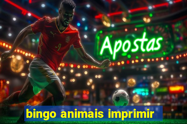 bingo animais imprimir