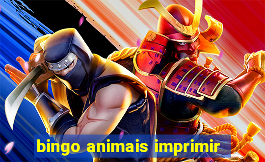 bingo animais imprimir