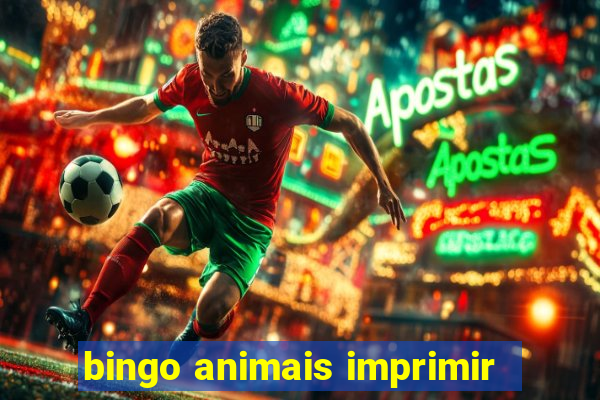 bingo animais imprimir