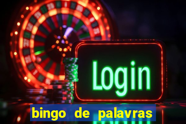 bingo de palavras cha de bebe