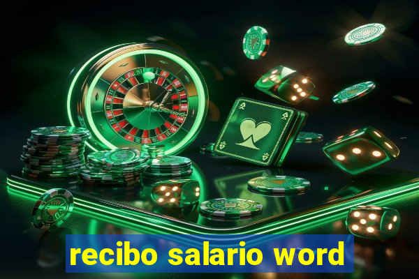 recibo salario word