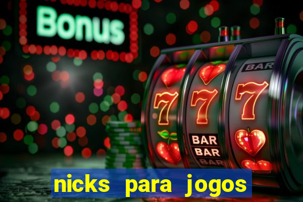 nicks para jogos de tiro