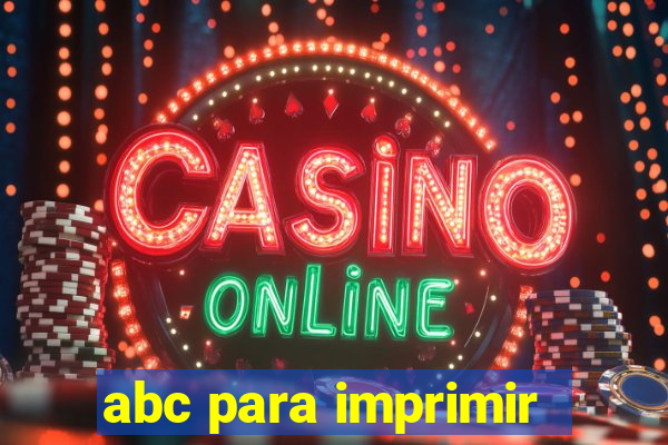 abc para imprimir