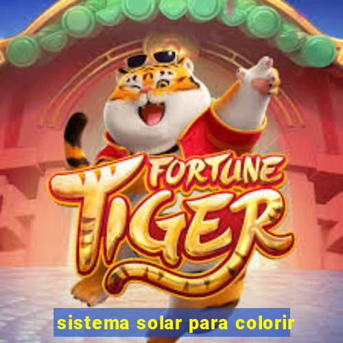 sistema solar para colorir