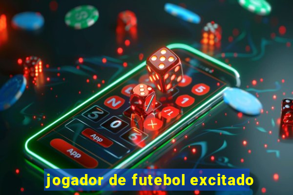 jogador de futebol excitado