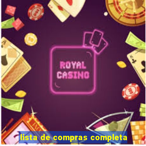 lista de compras completa