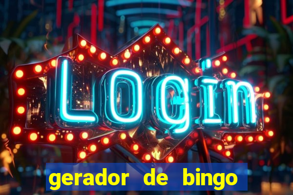 gerador de bingo de palavras