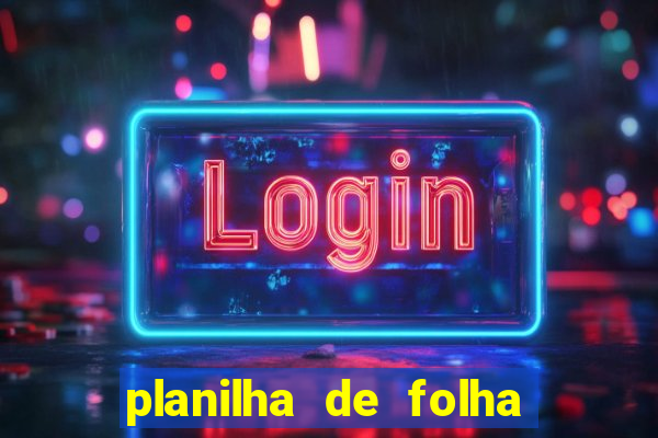 planilha de folha de pagamento