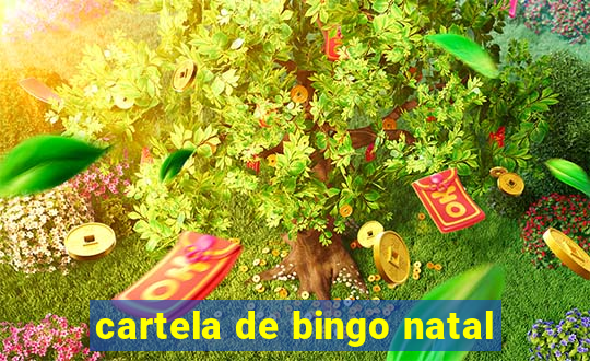 cartela de bingo natal