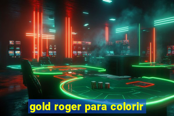 gold roger para colorir