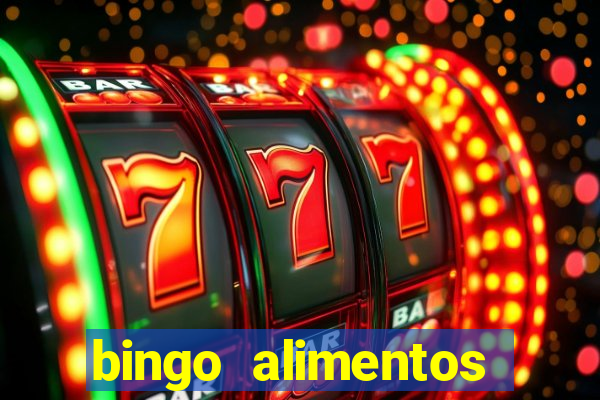 bingo alimentos para imprimir