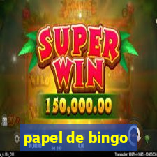 papel de bingo