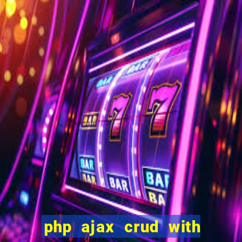 php ajax crud with datatables and bootstrap modals