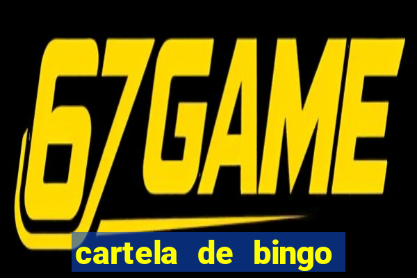 cartela de bingo cha de panela