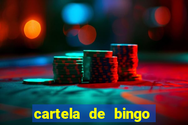 cartela de bingo cha de panela