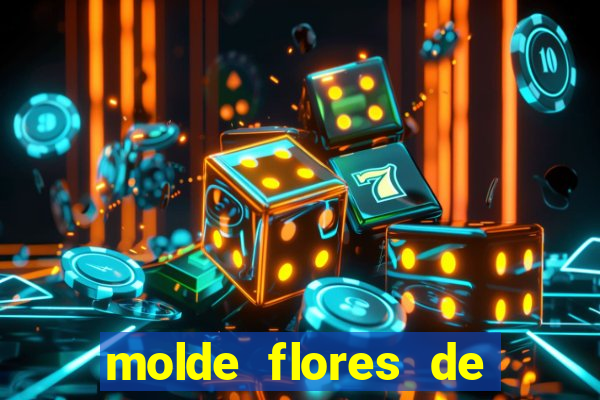 molde flores de papel para imprimir