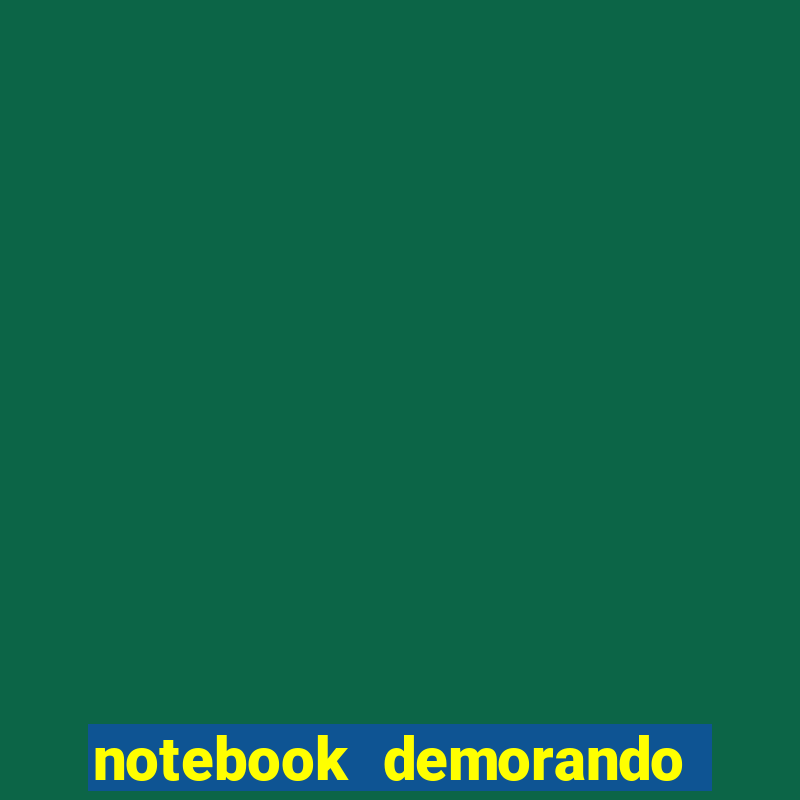 notebook demorando para ligar tela preta