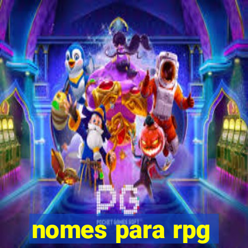 nomes para rpg