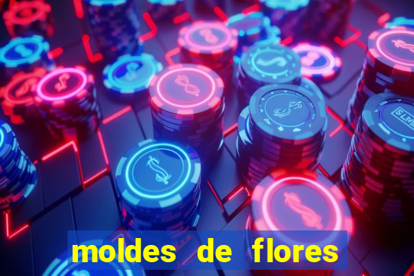 moldes de flores gigantes para imprimir