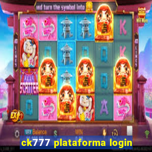 ck777 plataforma login